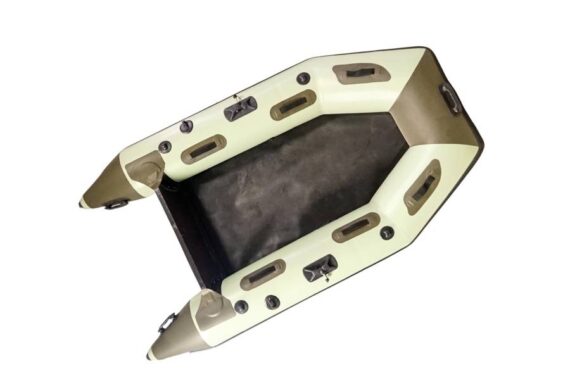 açık yeşil kahverengi şişme bot 1